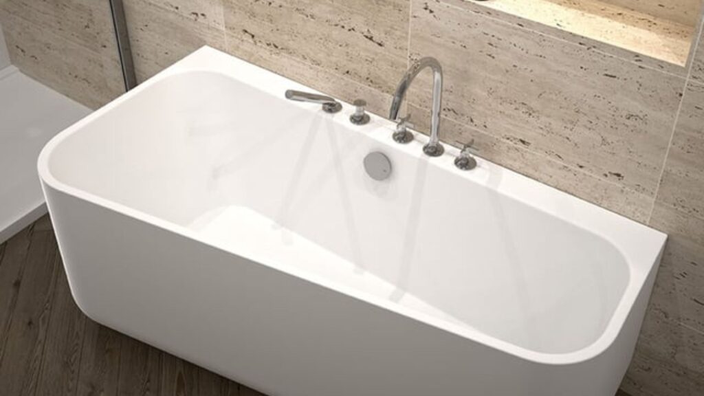 CORNER BATHTUB WITH PANEL